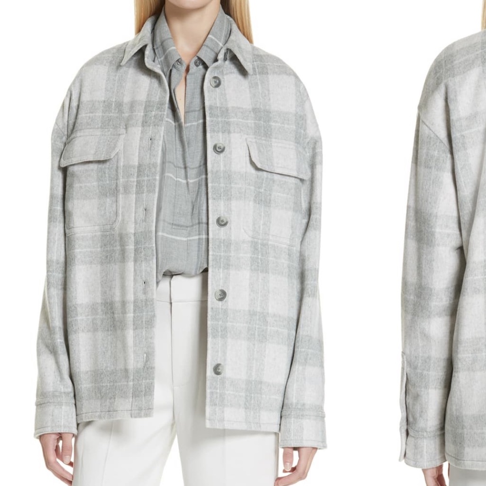 ISO Vince wool blend plaid jacket - do not buy!!!!